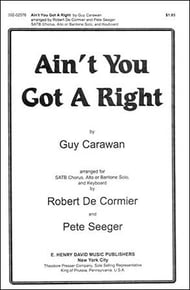 Ain't You Got a Right SATB choral sheet music cover